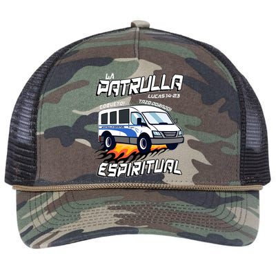 La Patrulla Espiritual Funny Tazo Dorado Mexican Spanish Retro Rope Trucker Hat Cap