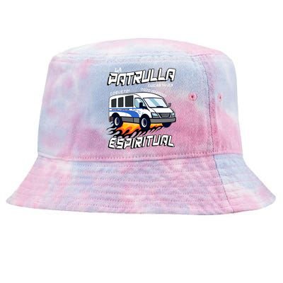 La Patrulla Espiritual Funny Tazo Dorado Mexican Spanish Tie-Dyed Bucket Hat