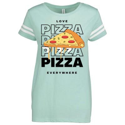 Love Pizza Everywhere Enza Ladies Jersey Football T-Shirt