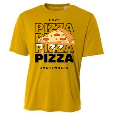 Love Pizza Everywhere Cooling Performance Crew T-Shirt