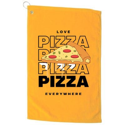 Love Pizza Everywhere Platinum Collection Golf Towel