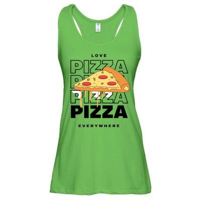 Love Pizza Everywhere Ladies Essential Flowy Tank