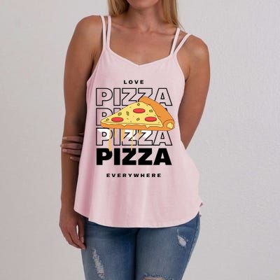 Love Pizza Everywhere Women's Strappy Tank