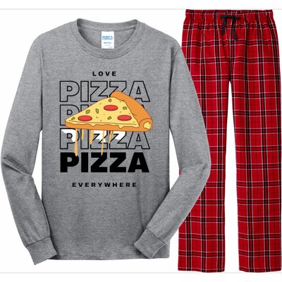 Love Pizza Everywhere Long Sleeve Pajama Set