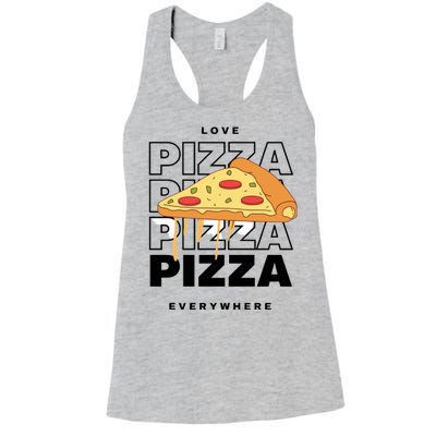 Love Pizza Everywhere Women's Racerback Tank