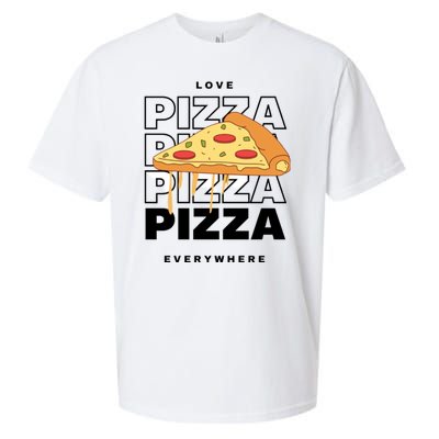 Love Pizza Everywhere Sueded Cloud Jersey T-Shirt