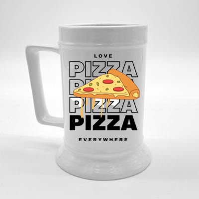 Love Pizza Everywhere Beer Stein