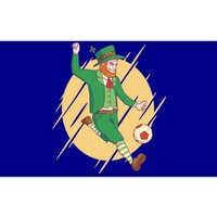 Leprechaun Playing Football St Patrick's Day Holiday Sport Gift Bumper Sticker