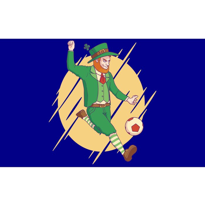 Leprechaun Playing Football St Patrick's Day Holiday Sport Gift Bumper Sticker