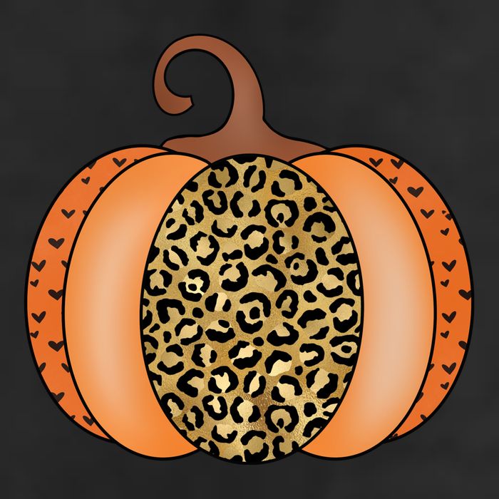 Leopard Pumpkin Fall Holiday 7 Panel Mesh Trucker Snapback Hat