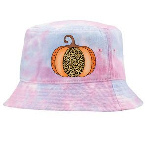 Leopard Pumpkin Fall Holiday Tie-Dyed Bucket Hat