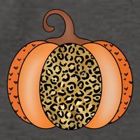 Leopard Pumpkin Fall Holiday Vector Backpack