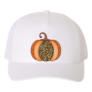 Leopard Pumpkin Fall Holiday Yupoong Adult 5-Panel Trucker Hat