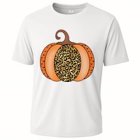 Leopard Pumpkin Fall Holiday Cooling Performance Crew T-Shirt