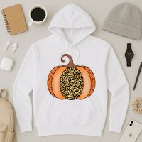 Leopard Pumpkin Fall Holiday Hoodie