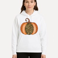 Leopard Pumpkin Fall Holiday Hoodie