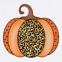 Leopard Pumpkin Fall Holiday Hoodie