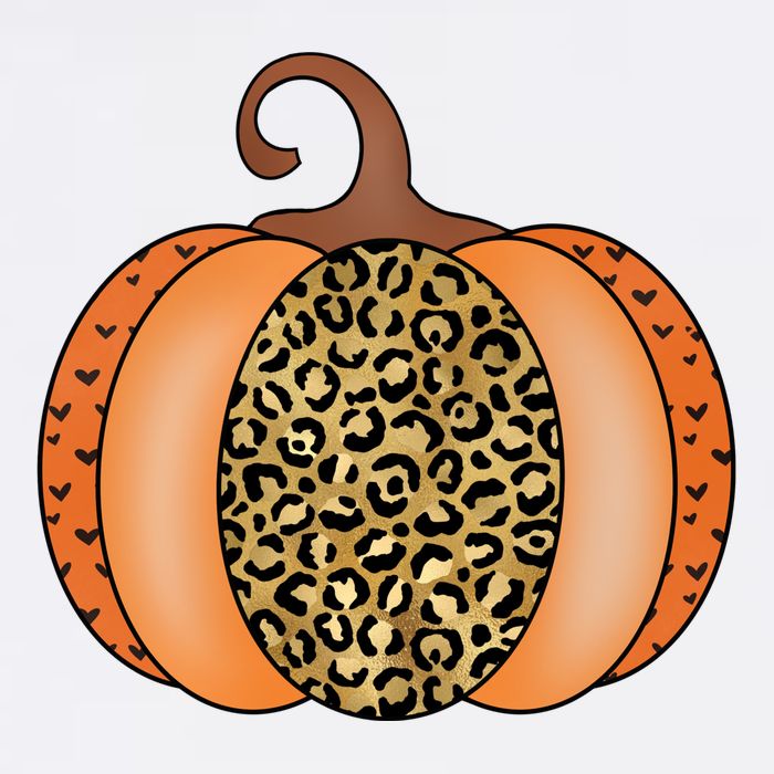 Leopard Pumpkin Fall Holiday Hoodie