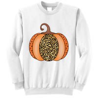 Leopard Pumpkin Fall Holiday Sweatshirt