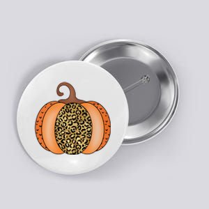 Leopard Pumpkin Fall Holiday Button