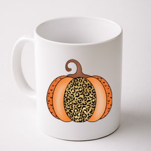 Leopard Pumpkin Fall Holiday Coffee Mug