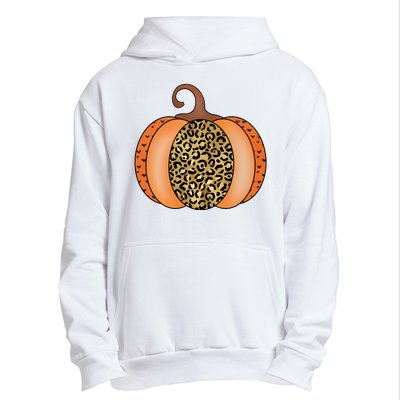 Leopard Pumpkin Fall Holiday Urban Pullover Hoodie