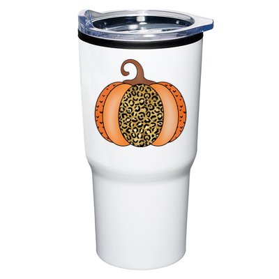 Leopard Pumpkin Fall Holiday Tumbler