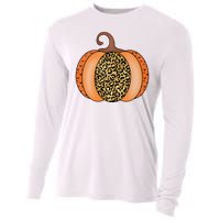 Leopard Pumpkin Fall Holiday Cooling Performance Long Sleeve Crew