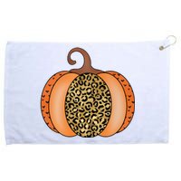 Leopard Pumpkin Fall Holiday Grommeted Golf Towel