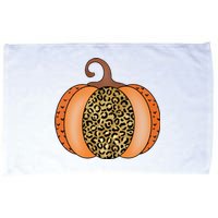 Leopard Pumpkin Fall Holiday Microfiber Hand Towel