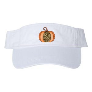 Leopard Pumpkin Fall Holiday Valucap Bio-Washed Visor