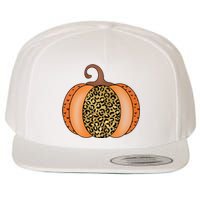 Leopard Pumpkin Fall Holiday Wool Snapback Cap