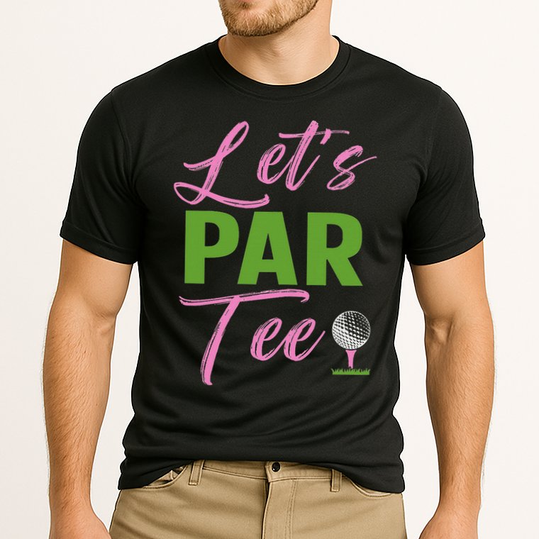 Let's Par Funny Golf Golfer Girl Women Golfing Party Cooling Performance Crew T-Shirt