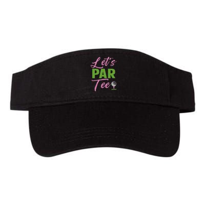 Let's Par Funny Golf Golfer Girl Women Golfing Party Visor