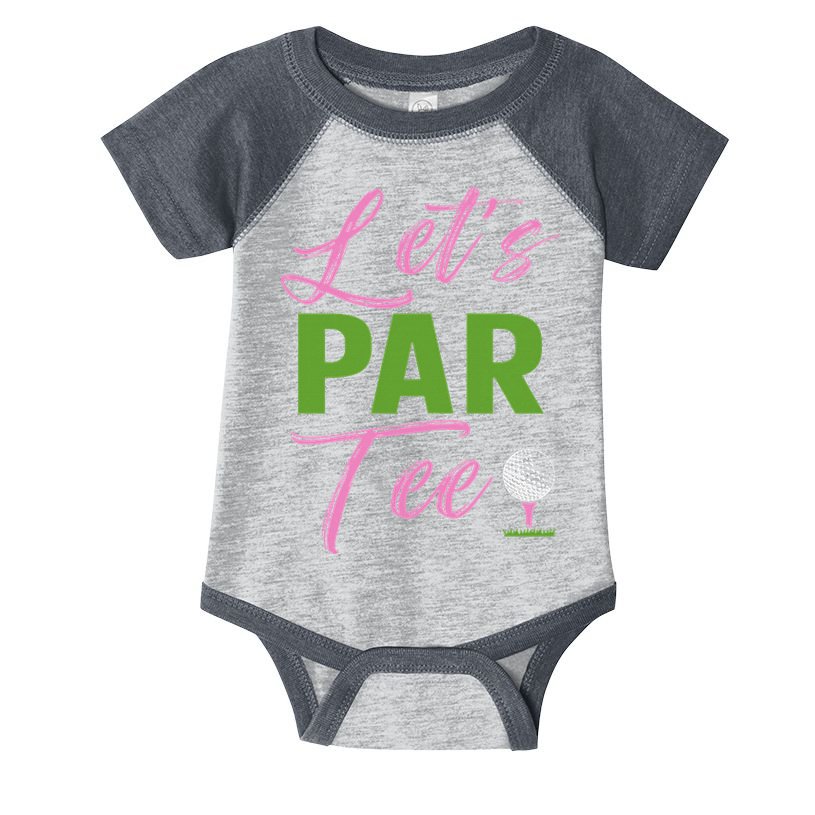 Let's Par Funny Golf Golfer Girl Women Golfing Party Infant Baby Jersey Bodysuit
