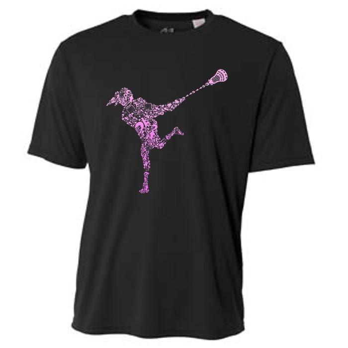 Lacrosse Players funny sport lovers Cooling Performance Crew T-Shirt