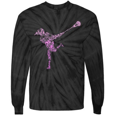 Lacrosse Players funny sport lovers Tie-Dye Long Sleeve Shirt