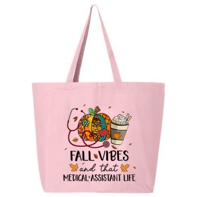 Leopard Pumpkin Fall Vibes And That Medical Assistant Life Gift 25L Jumbo Tote