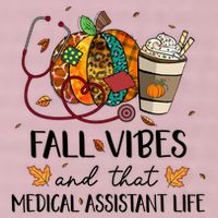 Leopard Pumpkin Fall Vibes And That Medical Assistant Life Gift 25L Jumbo Tote