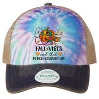 Leopard Pumpkin Fall Vibes And That Medical Assistant Life Gift Legacy Tie Dye Trucker Hat