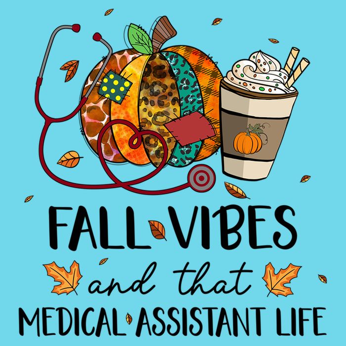 Leopard Pumpkin Fall Vibes And That Medical Assistant Life Gift Long Sleeve Shirt