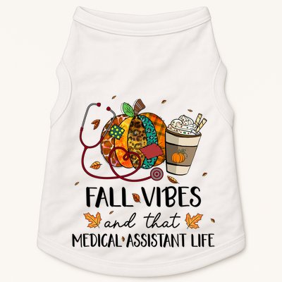 Leopard Pumpkin Fall Vibes And That Medical Assistant Life Gift Doggie Tank