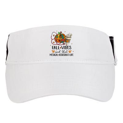 Leopard Pumpkin Fall Vibes And That Medical Assistant Life Gift Adult Drive Performance Visor