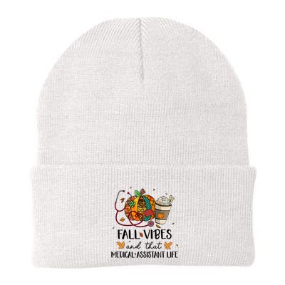 Leopard Pumpkin Fall Vibes And That Medical Assistant Life Gift Beanie