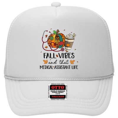Leopard Pumpkin Fall Vibes And That Medical Assistant Life Gift Trucker Hat