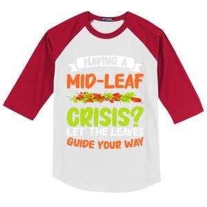 Leaf Peeping Fall Foliage Autumn Leaves Kids Colorblock Raglan Jersey