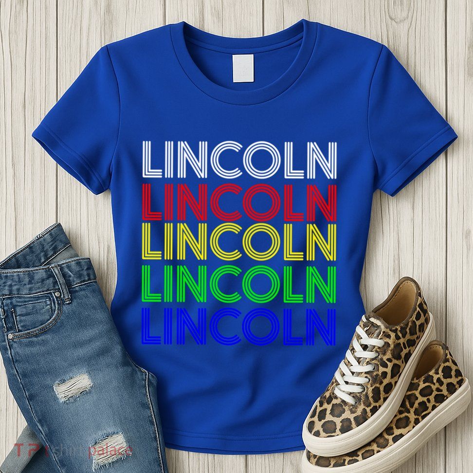 Lincoln Personalized First Name Retro Vintage Style Cool Gift Womens T-Shirt
