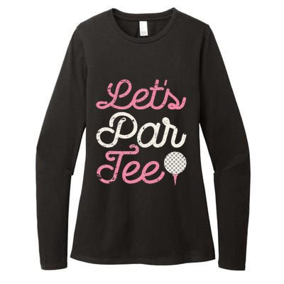 Lets Par Funny Golf Golfer Party Team Womens CVC Long Sleeve Shirt