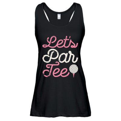 Lets Par Funny Golf Golfer Party Team Ladies Essential Flowy Tank