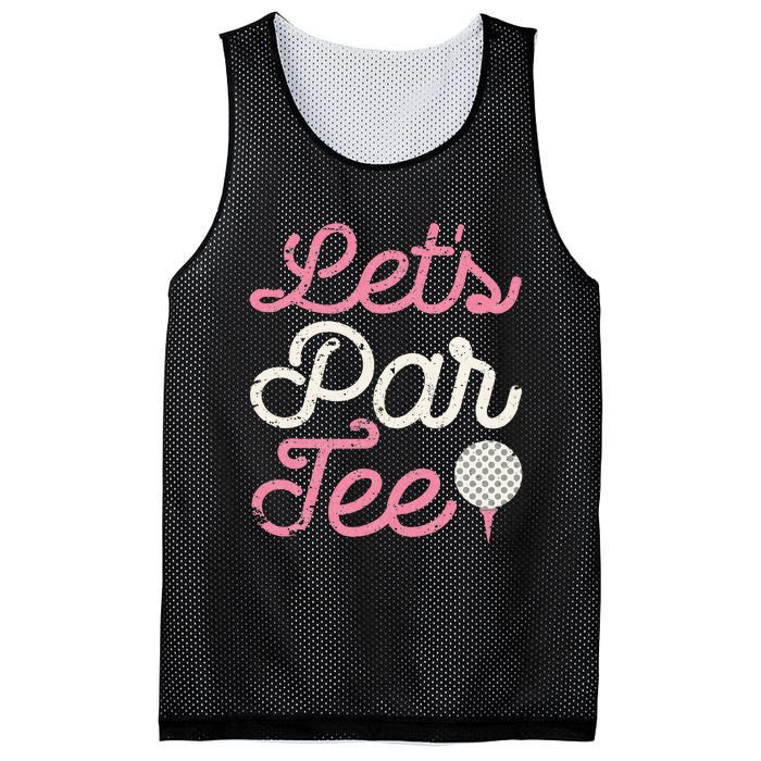 Lets Par Funny Golf Golfer Party Team Mesh Reversible Basketball Jersey Tank